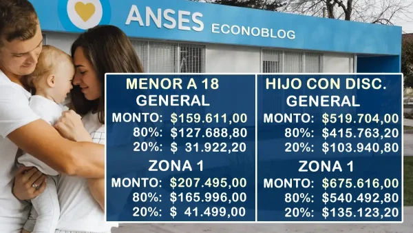 AUH por provincia