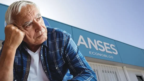 Jubilado triste en Anses